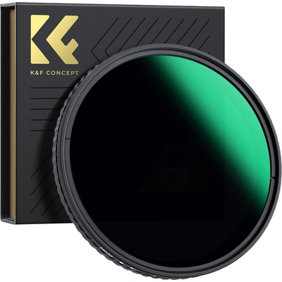 K&F Concept 72mm Nano-X Variable/Fader ND Filter, ND32-ND512, W/O Black K&F Concept