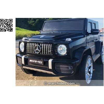 Mercedes Акумулаторен джип Mercedes Benz G63 12V, меки гуми, кожена с (s306)