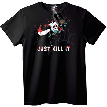 NOONEBRAND Тениска Хокеена маска 'Just Kill It' - XL, White