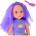 LEAN Toys Doll in a Dress with a Crown Long Hair Purple Brush 38cm