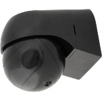 UltraLux Pir сензор за движение за открит монтаж с черна леща, 180°, (psd44be)