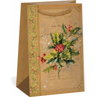 ARGUS Darčeková papierová taška (10 x 16 cm) - Vetvička cesmíny 08140095