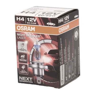 OSRAM Крушка OSRAM H4, 12V, 60/55W, 1650lm, 1 брой