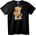 NOONEBRAND Тениска Мечешки Скелет - XS, Black