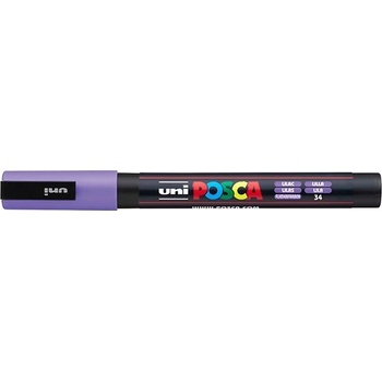 uni Декоративен маркер, 0, 9-1, 3 мм, UNI "Posca PC-3M", бледолилав 284778000 (284778000)