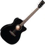 Cort L60CE Black Gloss Електро-акустична китара Джъмбо