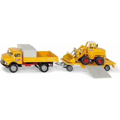 Siku Super súprava Mercedes-Benz 710 prevážajúci nakladač 411 BOLLING 1:50