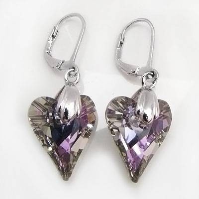 Divoká srdce náušnice Swarovski NSW022