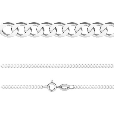 Nubis Stříbrný řetízek očkový pancer NB-7023-60