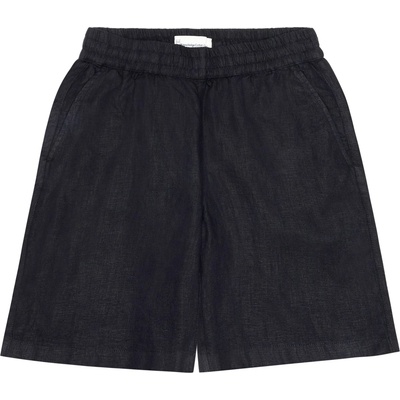KnowledgeCotton Apparel Дамски къси панталони KnowledgeCotton Apparel Women's Posey Wide Mid-Rise Shorts - Black Jet - размер XL (112-3725-0114)