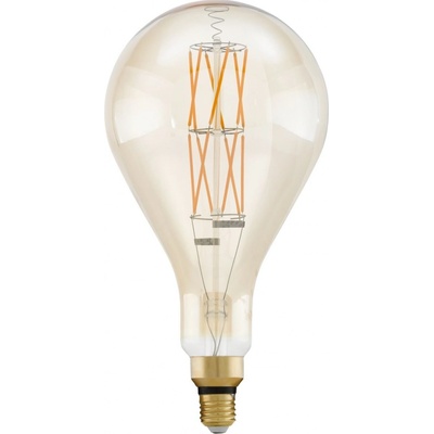 EGLO Vintage LED žiarovka so stmievateľným vláknom , E27, PS160, 8W, 806lm, teplá biela