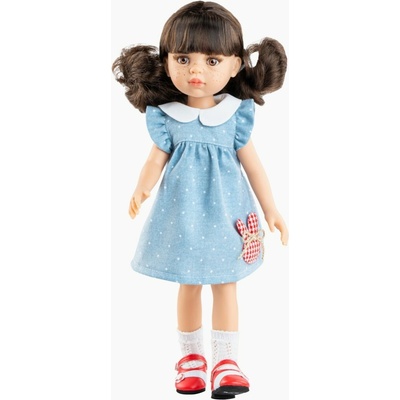 Paola Reina Realistická Carol v modrých šatech Španělska Las Amigas 32 cm
