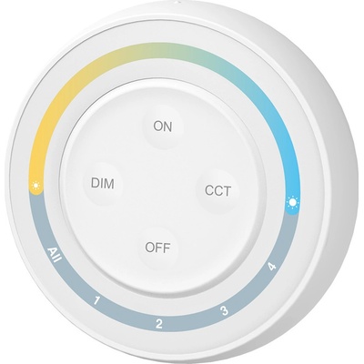 RF ovladač Mi-Light S1W+ pro CCT LED 2,4GHz bateriový 4-zónový