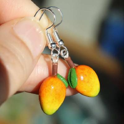 CircusMind náušnice visací žluté Mango S3043