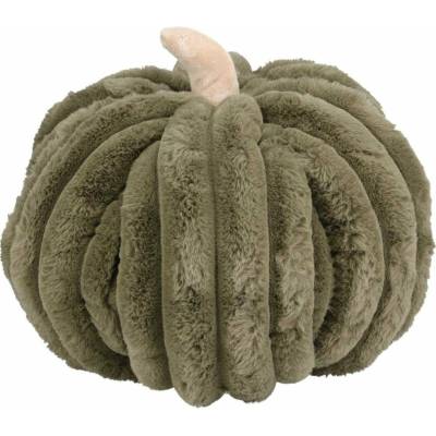 HOMESTYLING vankúš v tvare tekvice polyester zelený 32x25