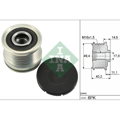 Předstihová spojka Schaeffler INA 535 0124 10