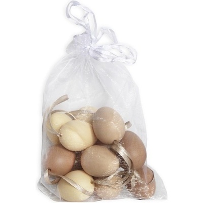 Vajíčka závěs 12 ks / 4 cm natural