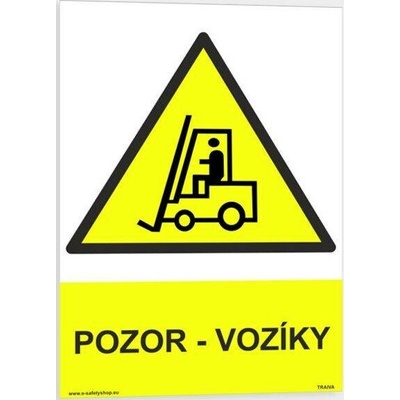 Traiva s.r.o Pozor vozíky Verze: Plast 148 x 210 mm (A5) tl. 0.5 mm - Kód: 08201