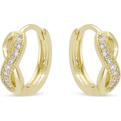 Biju Náušnice nekonečno se zirkony 3728 1003728