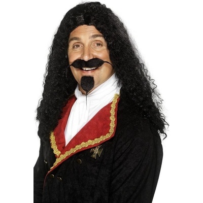 Paruka Musketeer Černá