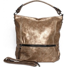 Romina & Co velká tmavěkabelka do ruky na rameno i crossbody D177 zlatá