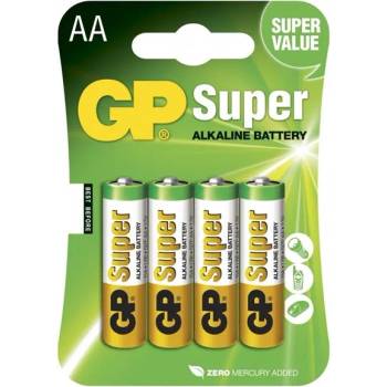 GP Batteries батерия Супер алкален молив (aa) gp15a-bl4 4бр (gp15a-bl4)