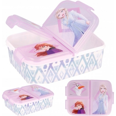 Stor delený plastový box na desiatu Disney Frozen 51020