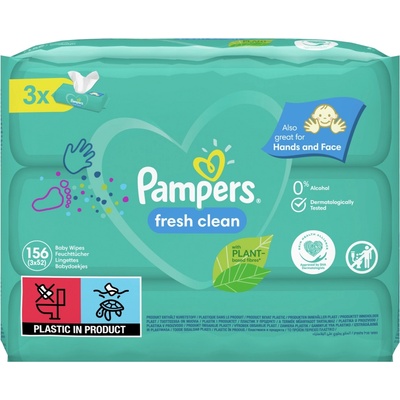 Pampers Fresh Clean Vlhčené utierky 156 ks
