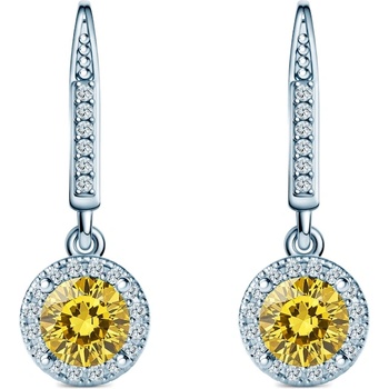 SAVICKI Обеци This is Love: бяло злато, жълти лабораторни диаманти, лабораторни диаманти