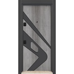 Starsteeldoor Блиндирана врата d-09 Сив дъб - Антрацит (цена без монтаж)