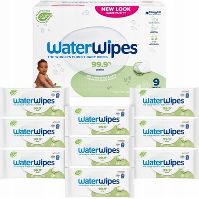 Waterwipes 100% BIO odbúrateľné obrúsky 9 x 60 ks