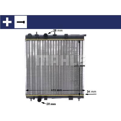 CR2036000S MAHLE Chladič, chlazení motoru