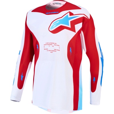 Alpinestars Racer Hunt biela/červená/modrá