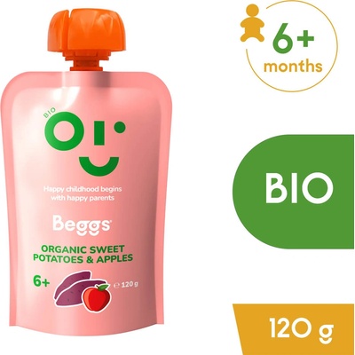 Beggs BIO Batáty a jablka 120 g – Zboží Mobilmania