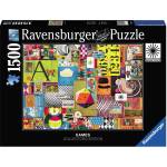 Ravensburger Пъзел Ravensburger от 1500 части - Цветни карти (16951)
