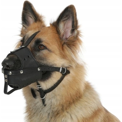 KERBL Náhubok pre psa kožený z prírodnej kože pravý pohodlný L