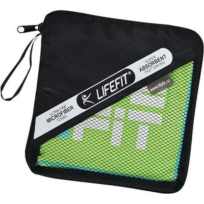 Lifefit rychleschnoucí uterák z mikrovlákna 70x140cm, zelený