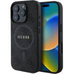 CG Mobile iPhone 16 Pro Max GUESS 4G RING CLASSIC LOGO силиконов протектор за телефон, удароустойчив, MagSafe, ЧЕРЕН GUHMP16XG4GFRK (GUHMP16XG4GFRK)