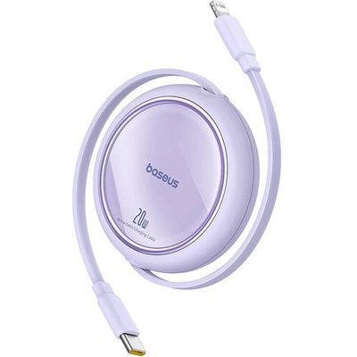 Baseus P10364501511-00 Free2Pull USB-C na iP 20W, 1m, fialový