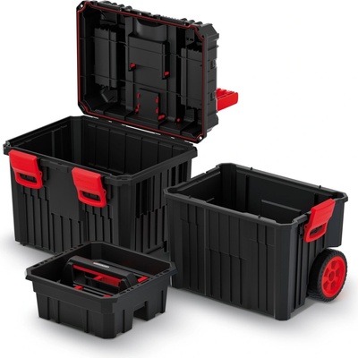 Kistenberg KHVW HEAVY kufr modulární na nářadí s kolečky 450x360x640 černý