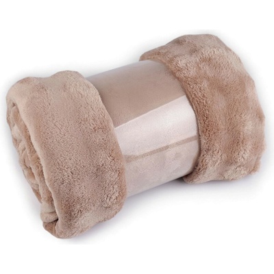 Deka bubble fleece 150x200 cm béžová 1 ks