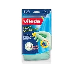 Vileda Гумени ръкавици Vileda размер S чифт Extra Sensation (436363)