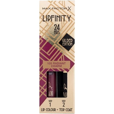 Max Factor Lipfinity 24HRS Lip Colour Dlhotrvajúci rúž s balzamom 105 Radiant Charm 4,2 g