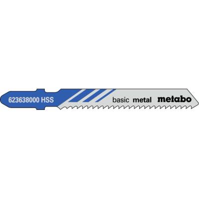 METABO - 5 plátků pro přímočaré pily "basic metal" 51/ 2,0 mm, HSS