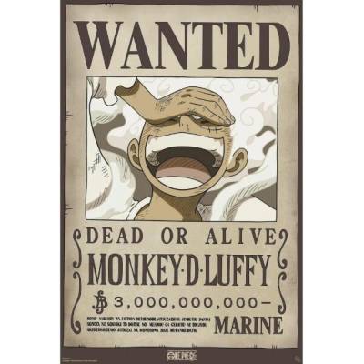 One Piece Plakát Maxi - Wanted Luffy 91,5 x 61 cm