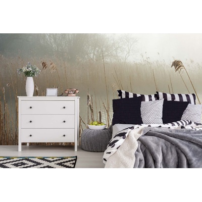 DIMEX ART Самозалепваща се флизелинова фототапета мъглив бряг 375 x 250 см