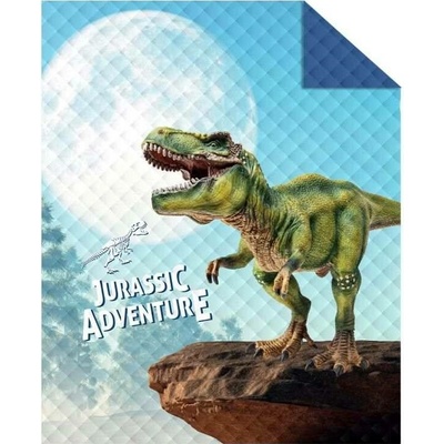 DETEXPOL Přehoz na postel Dino T-rex 100% polyester 170/210 cm