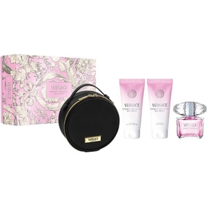 Versace Bright Crystal Подаръчен комплект за жени Размер EDT 90 + 100 ml лосион за тяло + 100 ml душ гел + несесер