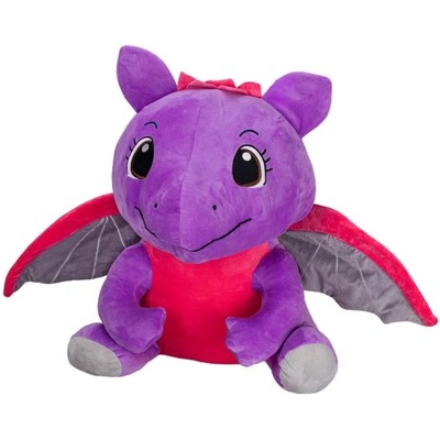 Mikro Plush Friends дракон лилав плюшен 60см седящ 0м+ (90285)