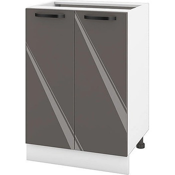 ИРИМ Долен кухненски шкаф Сити БФ-Антрацит гланц-05-22 60 см